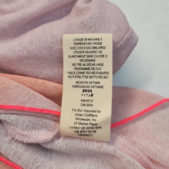 Free People Mystic Tie-Dye Pink Purple Oversized Split Sleeves Tunic Size Small - Picture 4 of 11